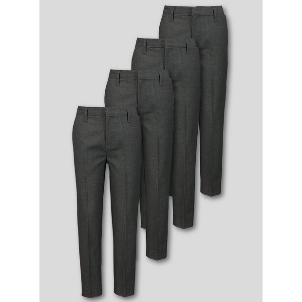 Boys slim fit grey 2024 trousers