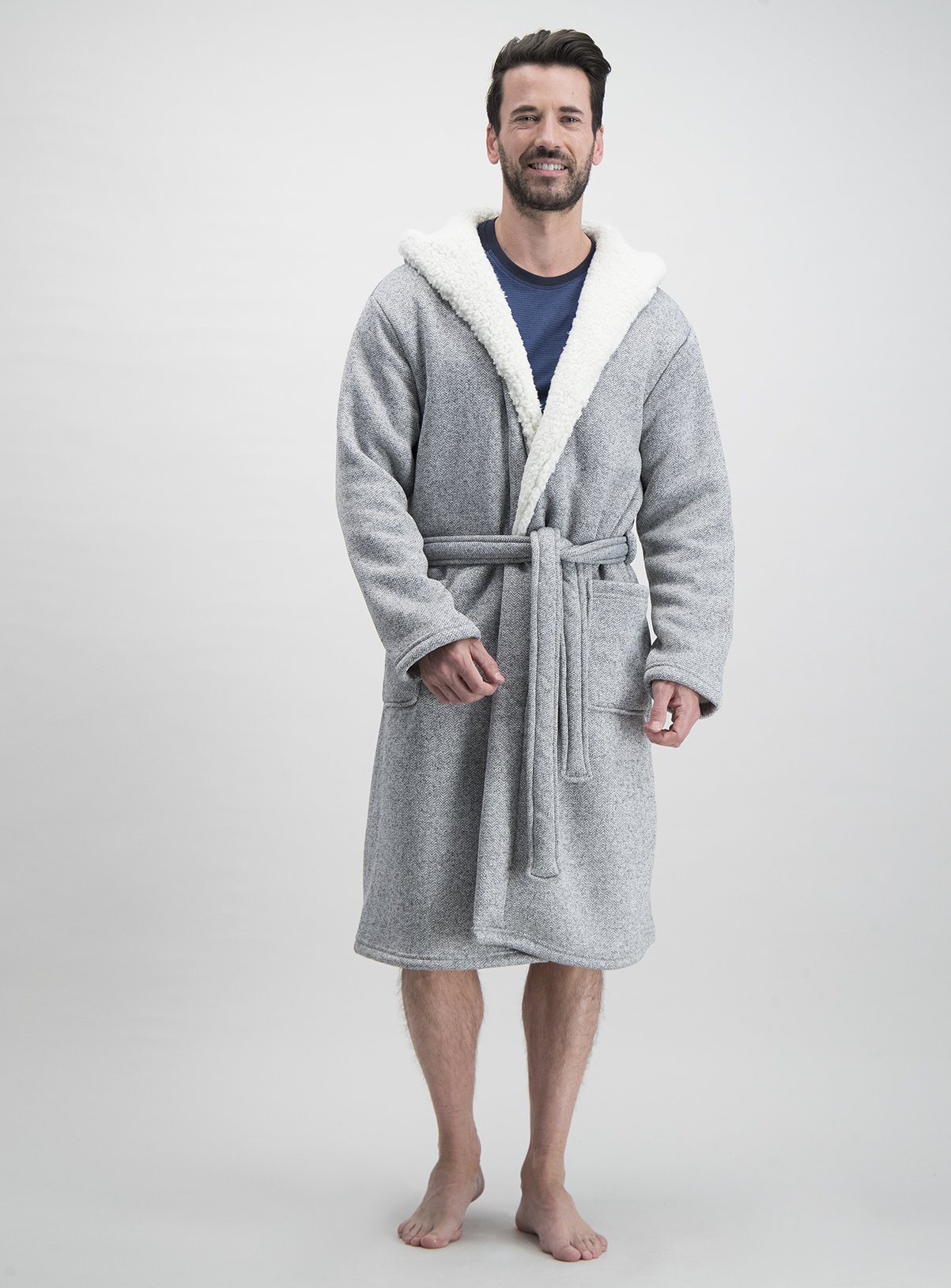 h and m mens dressing gown