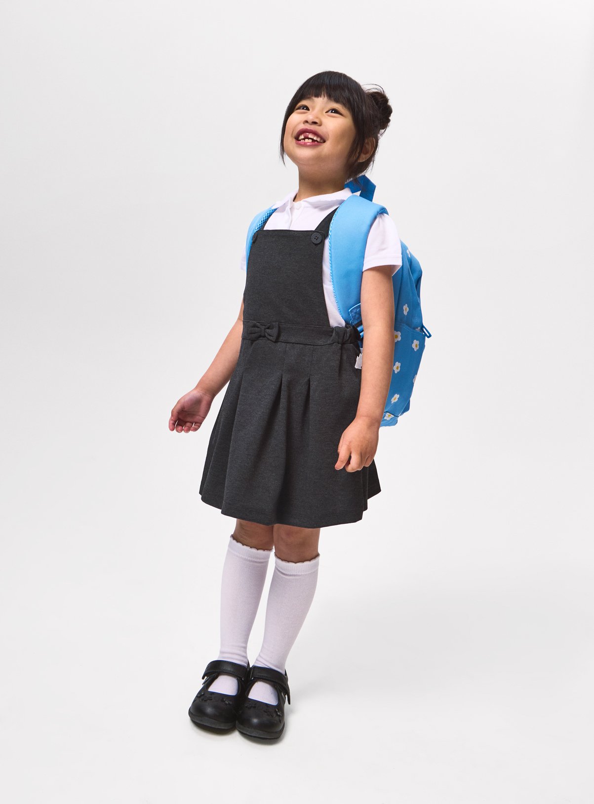 Grey Tabard Jersey Pinafore 