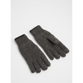 THINSULATE Charcoal Grey Touchscreen Finger Tip Knitted Gloves - M/L
