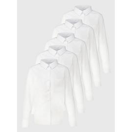 White Non Iron School Shirts 5 Pack