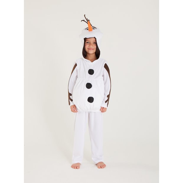NEW Disney Frozen Olaf Snowman Costume Dress Up Outfit Age 7-8 Years 