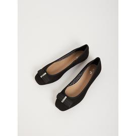 Black Ballet Pump With Bow