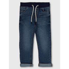 Blue Midwash Denim Jeans - 9-12 months