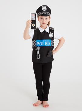Police Officer Reversible Costume Set - 9-10 years