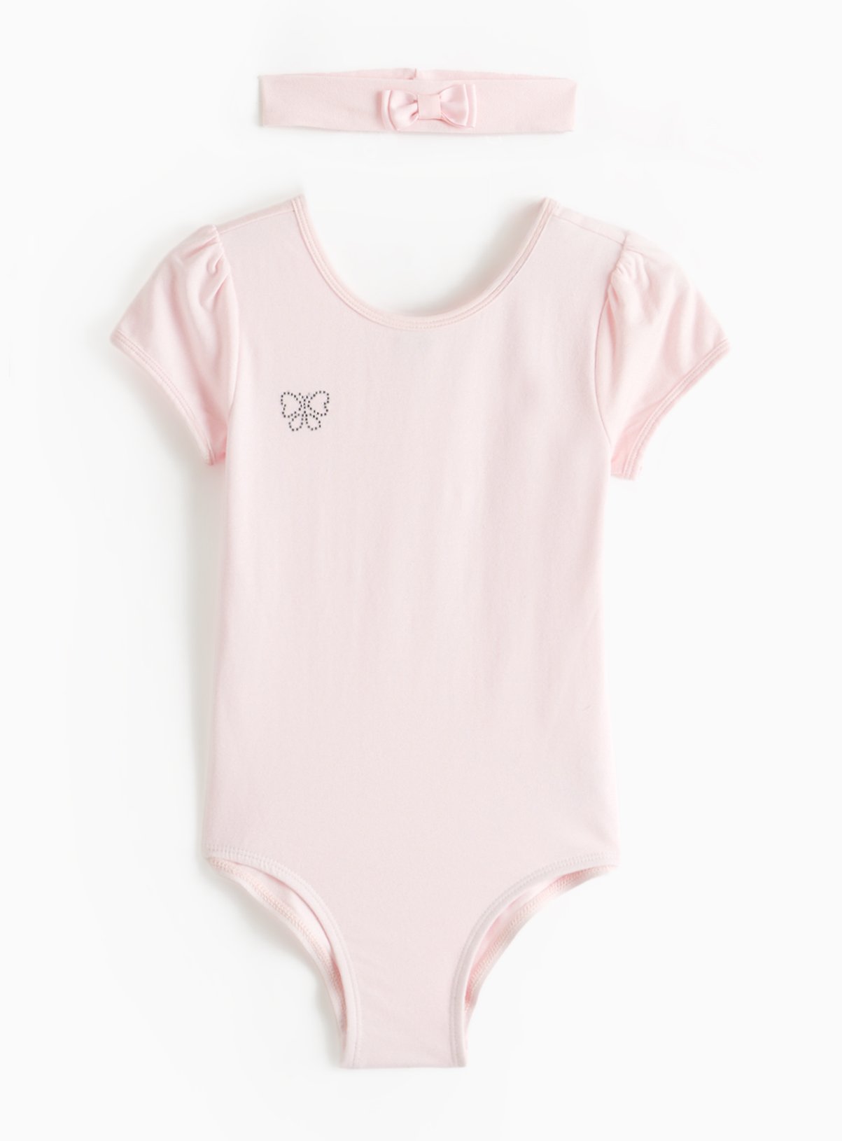 Pink Ballet Leotard & Headband Set 5 years