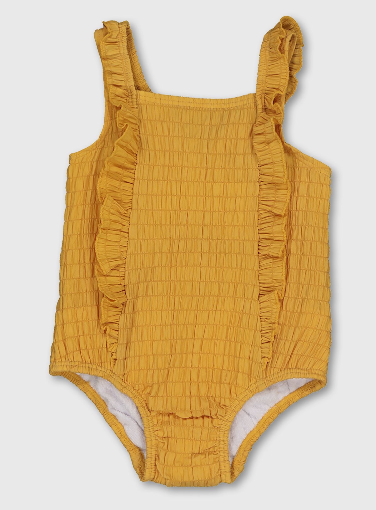 mustard swimming costume