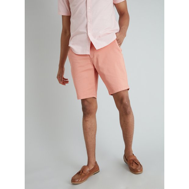 Buy Salmon Pink Chino Shorts - 44 | Shorts | Argos