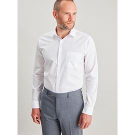 White Easy Iron Slim Fit Long Sleeve Shirt - 16.5