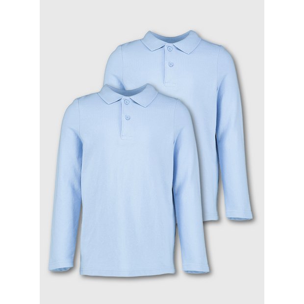 Pale blue clearance school polo shirts