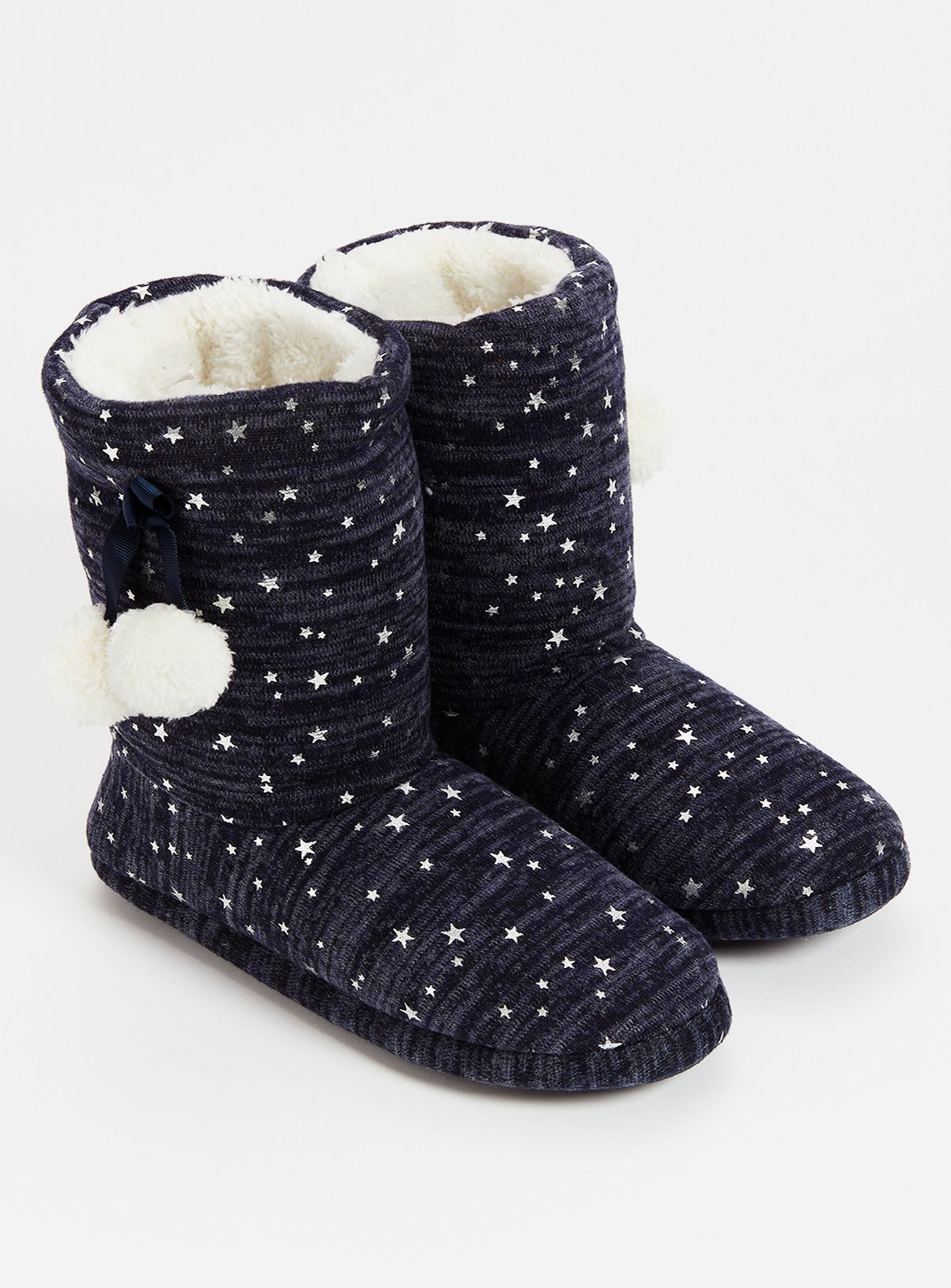 black slipper boots womens