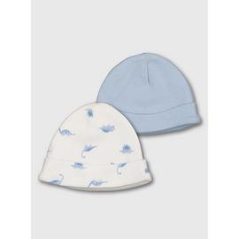 Dinosaur Print Premature Baby Hat 2 Pack