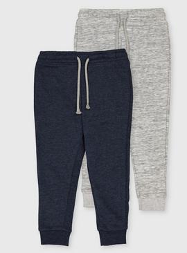 Blue & Grey Marl Joggers 2 Pack