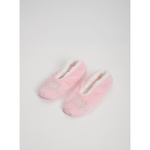 Buy Pink 'Team Bride' Cosy Footsies - 6-8 | Socks | Tu