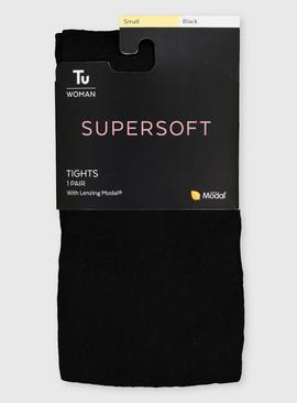 Black Supersoft Tights With TENCEL™ Modal 