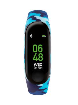 TIKKERS Blue Camo Print Smart Activity Tracker Watch - One Size
