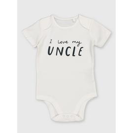 White 'I Love My Uncle' Bodysuit