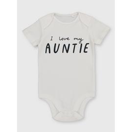 White 'I Love My Auntie' Bodysuit