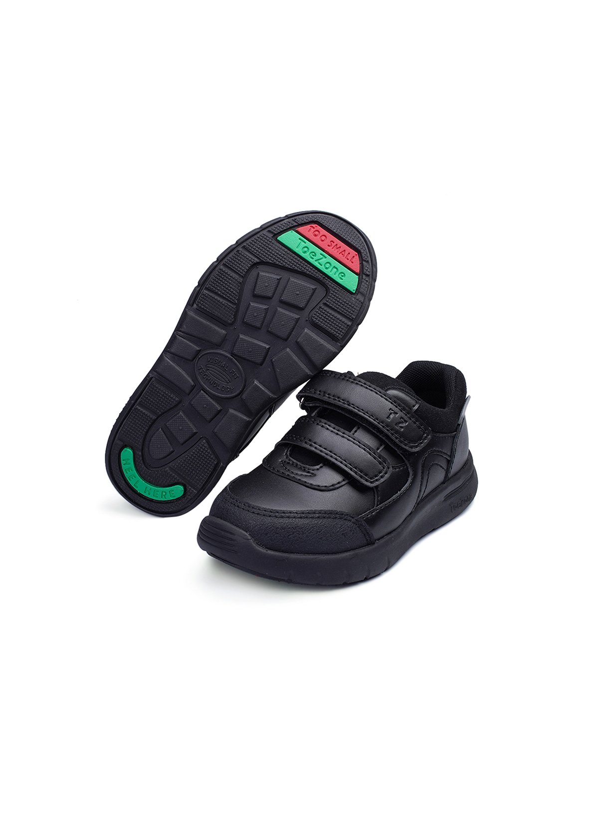 ToeZone® Black Smart Trainers 