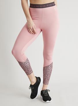 Mini Me Active Pink Leopard 'Wknd Vibes' Leggings