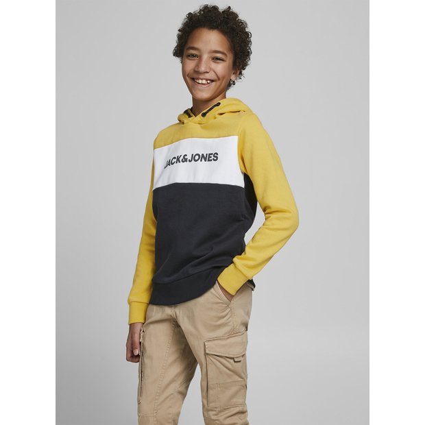 Buy JACK JONES Junior Yellow Hoodie 11 12 years Jumpers and hoodies Tu