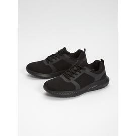 Black Active Lace Up Trainers