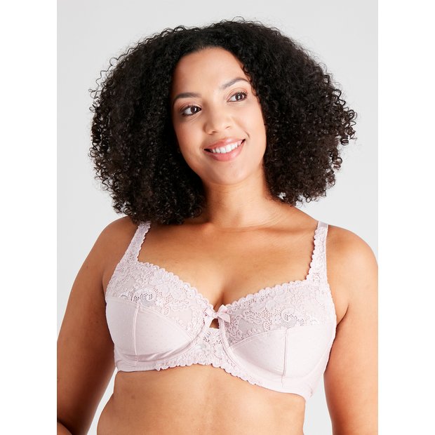 Buy A-GG Coral Supersoft Lace Full Cup Padded Bra - 34DD, Bras