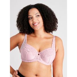 Buy A-GG Pastel Blue Recycled Lace Full Cup Non Padded Bra