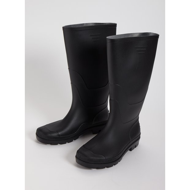 Buy Black Wellies 7 Boots and wellies Tu