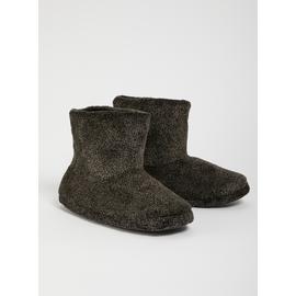 Grey Fleck Slipper Boots