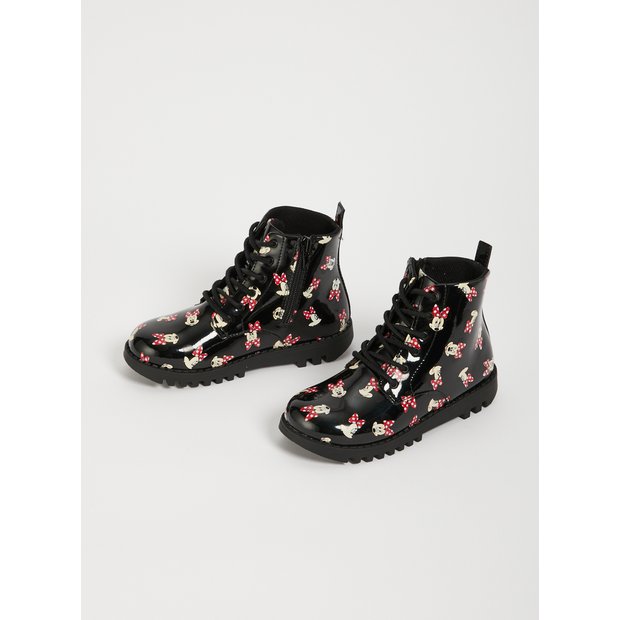 Minnie mouse black boots sale