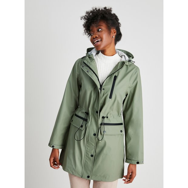 Raincoat green best sale