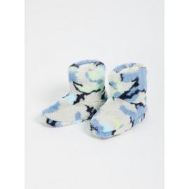 Blue Camouflage Slipper Boot