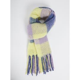 Lilac & Lime Recycled Check Scarf - One Size