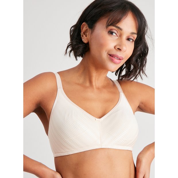 Buy Jacquard Zig Zag Full Cup T-Shirt Bra 2 Pack 34E, Bras