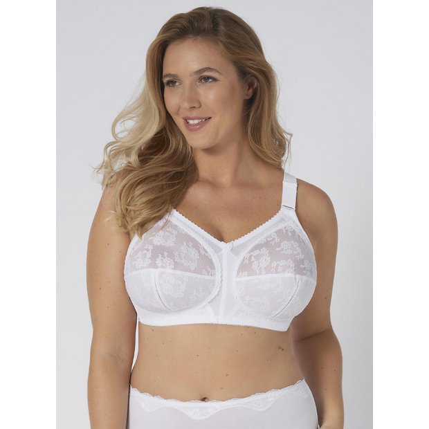 Buy TRIUMPH White Doreen Bra 38H | Bras | Argos