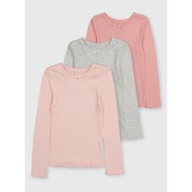 Pink Thermal Pointelle Tops 3 Pack