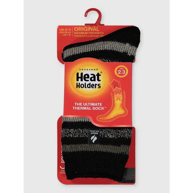 Heat Holders Thermal Socks Men's Original, Black, Size 7-12 : :  Clothing, Shoes & Accessories