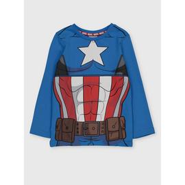 Marvel Captain America Blue Top