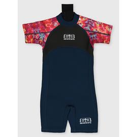 Navy & Pink Short Wetsuit