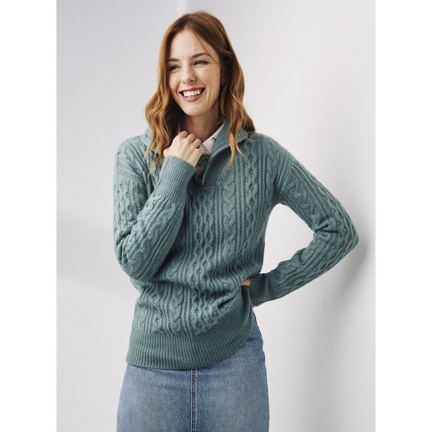 Heather half neck jumper fatface new arrivals