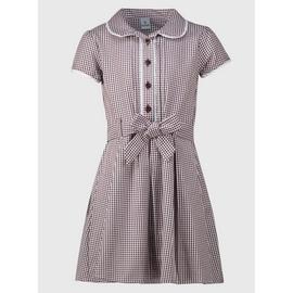 Maroon gingham school sales dress