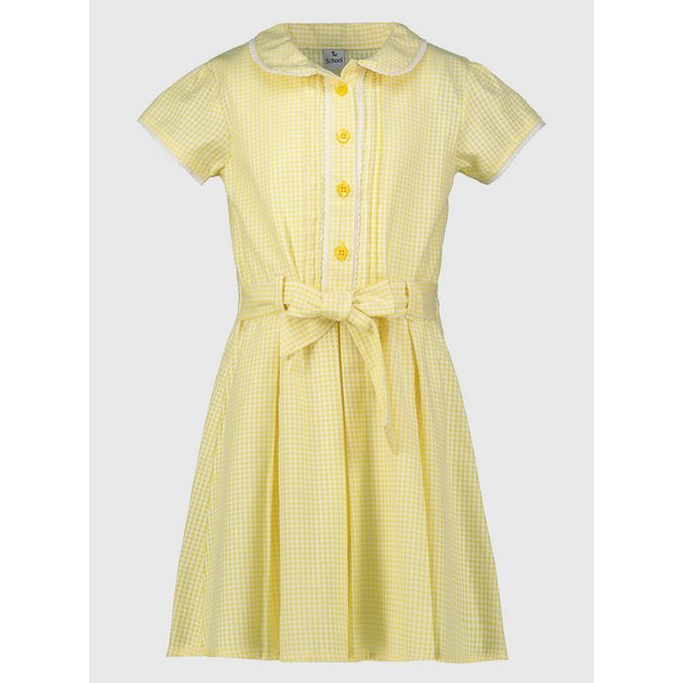 Girls yellow school outlet dress