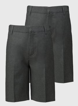 Grey Classic Skinny Shorts 2 Pack