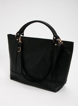 Black Oversized Tote Bag - One Size