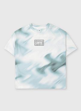 Swirl Print Tie Dye T-Shirt