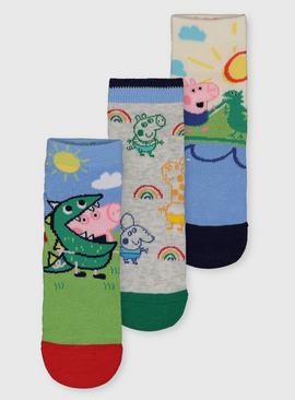 Peppa Pig Dinosaur Socks 3 Pack