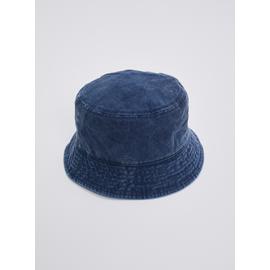 Washed Denim Bucket Hat - One Size