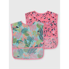 Tropical Leopard Bibs 2 Pack - One Size