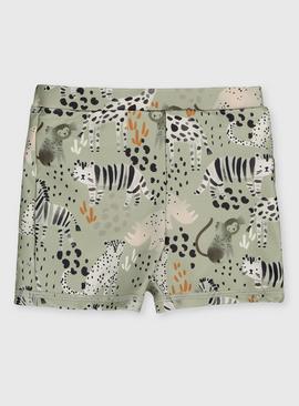 Safari Animal Print Swim Shorts